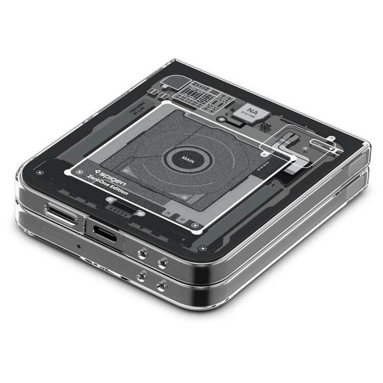 Тънък Калъф за Samsung Z Flip 7 FE/Z Flip 6, Spigen AirSkin Zero One Case, Черен (3)