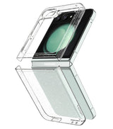 Блестящ Калъф за Samsung Z Flip 7 FE/Z Flip 6, Spigen AirSkin Glitter Case, Прозрачен