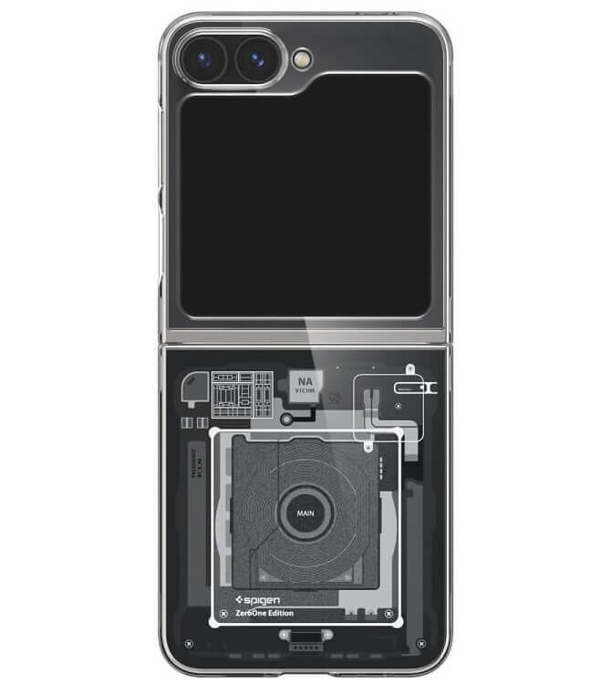 Тънък Калъф за Samsung Z Flip 7 FE/Z Flip 6, Spigen AirSkin Zero One Case, Черен (2)
