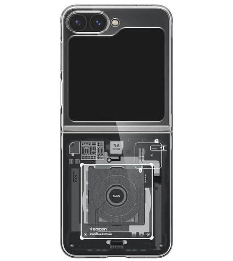 Тънък Калъф за Samsung Z Flip 7 FE/Z Flip 6, Spigen AirSkin Zero One Case, Черен (2)