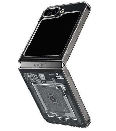 Тънък Калъф за Samsung Z Flip 7 FE/Z Flip 6, Spigen AirSkin Zero One Case, Черен