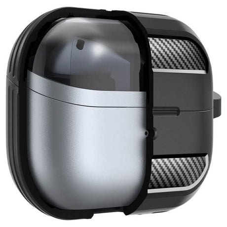 Калъф за Слушалки Samsung Galaxy Buds 3 Pro/ 3 FE/ 3, Spigen Rugged Armor Case, Черен (5)