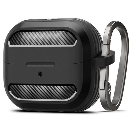 Калъф за Слушалки Samsung Galaxy Buds 3 Pro/ 3 FE/ 3, Spigen Rugged Armor Case, Черен