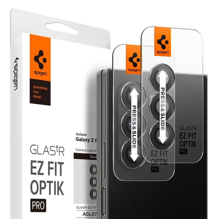 Протектор за Камерата на Samsung Z Fold 6, Spigen EZ Fit Optik Pro Glass tR 2бр., Черен