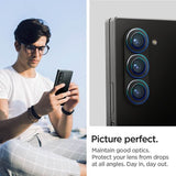 Протектор за Камерата на Samsung Z Fold 6, Spigen EZ Fit Optik Pro Glass tR 2бр., Черен (7)