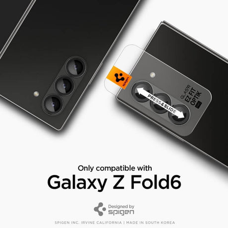 Протектор за Камерата на Samsung Z Fold 6, Spigen EZ Fit Optik Pro Glass tR 2бр., Черен (6)