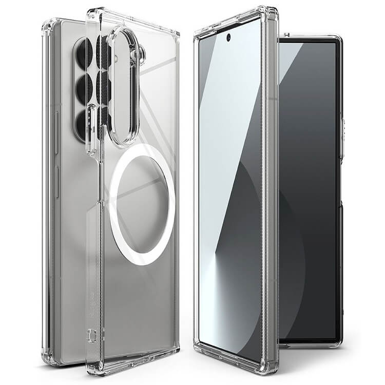 Magsafe Поликарбонатен Калъф за Samsung Z Fold 6, Ringke Fusion Case, Прозрачен (3)