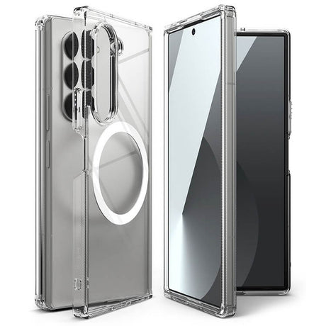 Magsafe Поликарбонатен Калъф за Samsung Z Fold 6, Ringke Fusion Case, Прозрачен (3)