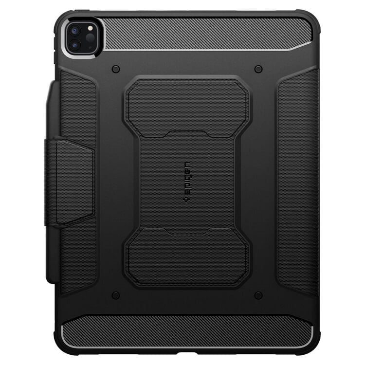 Противоударен Калъф за iPad Pro 13 2025-2024, Spigen Rugged Armor Pro Case, Черен (2)