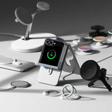 Magsafe Тънък Калъф за Samsung Z Flip 7 FE/Z Flip 6, Ringke Fusion Case, Прозрачен (5)