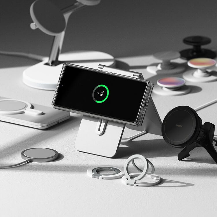 Magsafe Поликарбонатен Калъф за Samsung Z Fold 6, Ringke Fusion Case, Прозрачен (6)