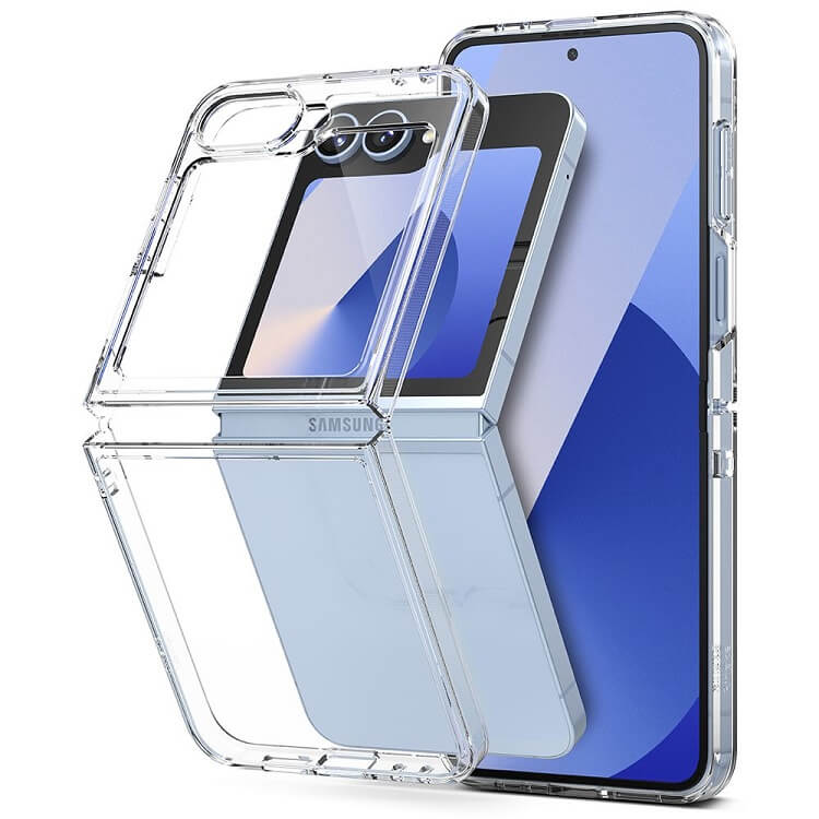 Тънък Калъф за Samsung Z Flip 7 FE/Z Flip 6, Ringke Fusion Case, Прозрачен (4)