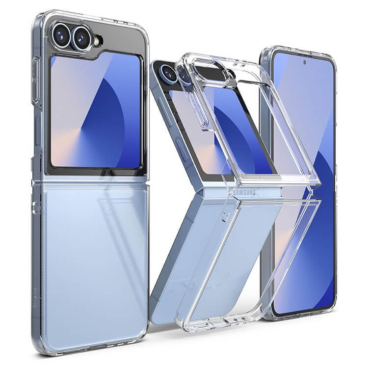 Тънък Калъф за Samsung Z Flip 7 FE/Z Flip 6, Ringke Fusion Case, Прозрачен (5)