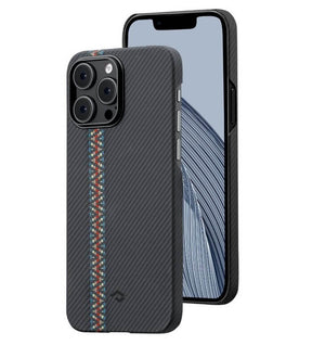 Magsafe Калъф за iPhone 14 Pro, Pitaka Fusion Weaving MagEZ 3 Rhapsody Case, Черен