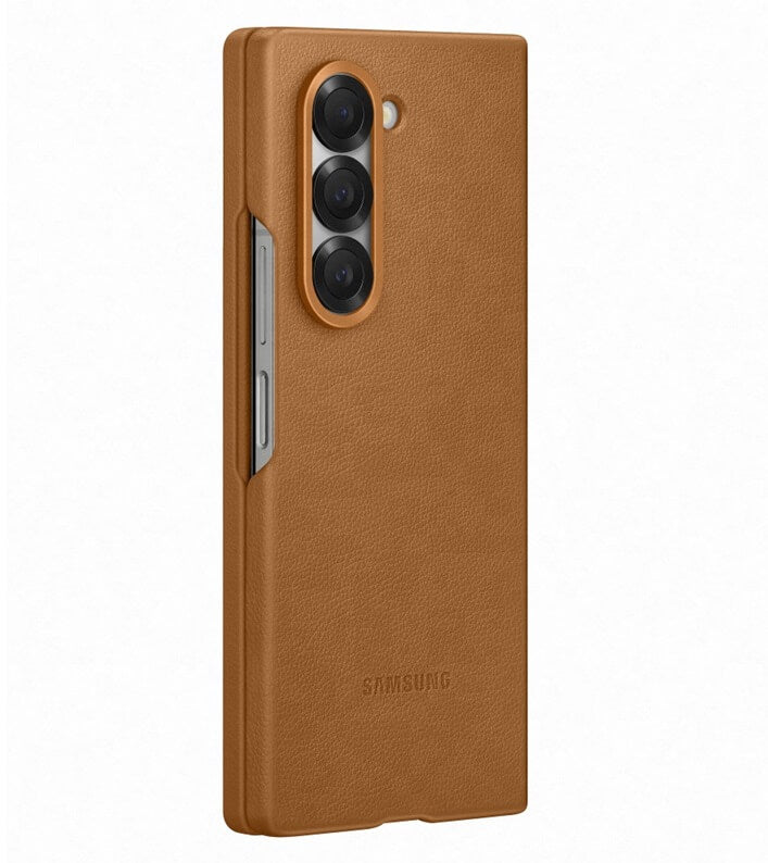 Оригинален Кожен Калъф за Samsung Z Fold 6, Kindsuit Case EF-VF956PAEGWW, Кафяв (2)