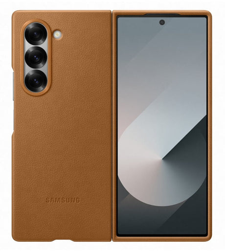 Оригинален Кожен Калъф за Samsung Z Fold 6, Kindsuit Case EF-VF956PAEGWW, Кафяв (3)