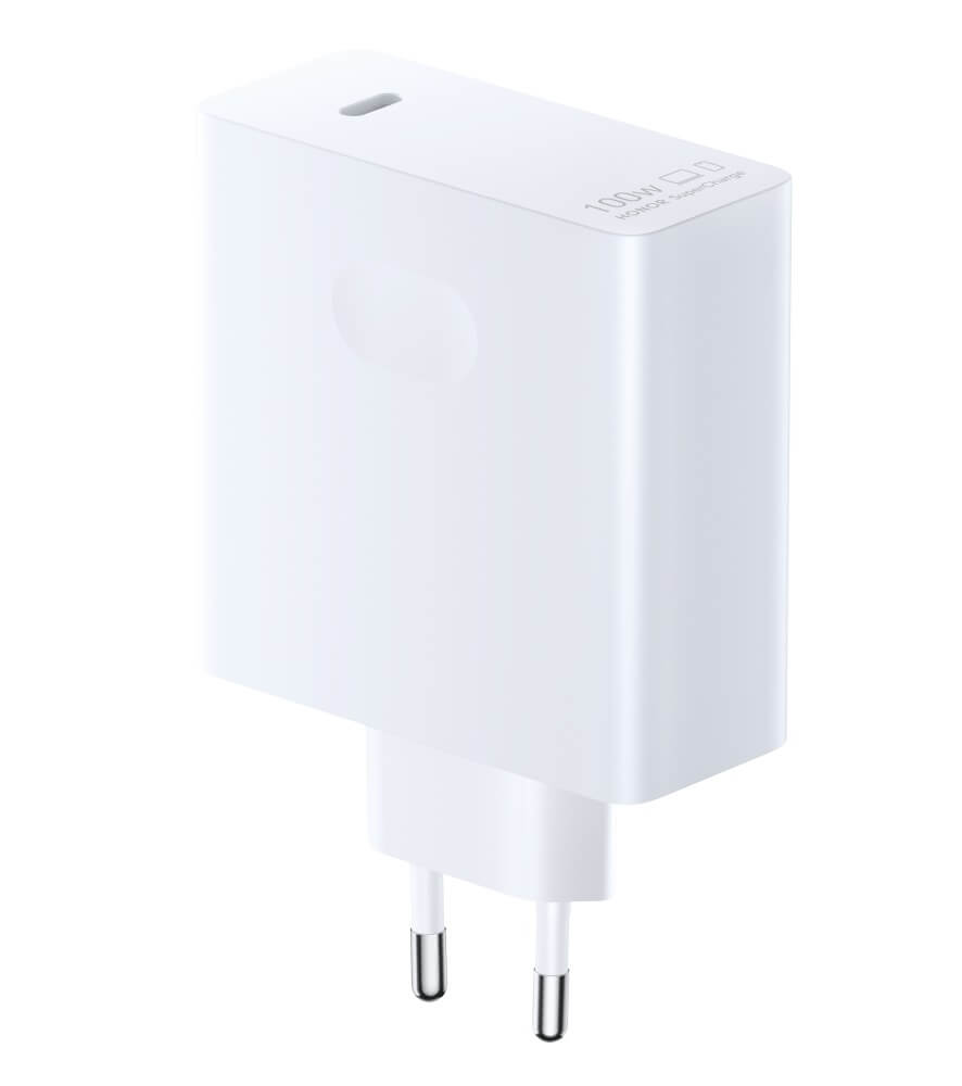 Оригинално Зарядно Honor Super Charge Power Adapter GaN 100W USB-C 220v, Бял