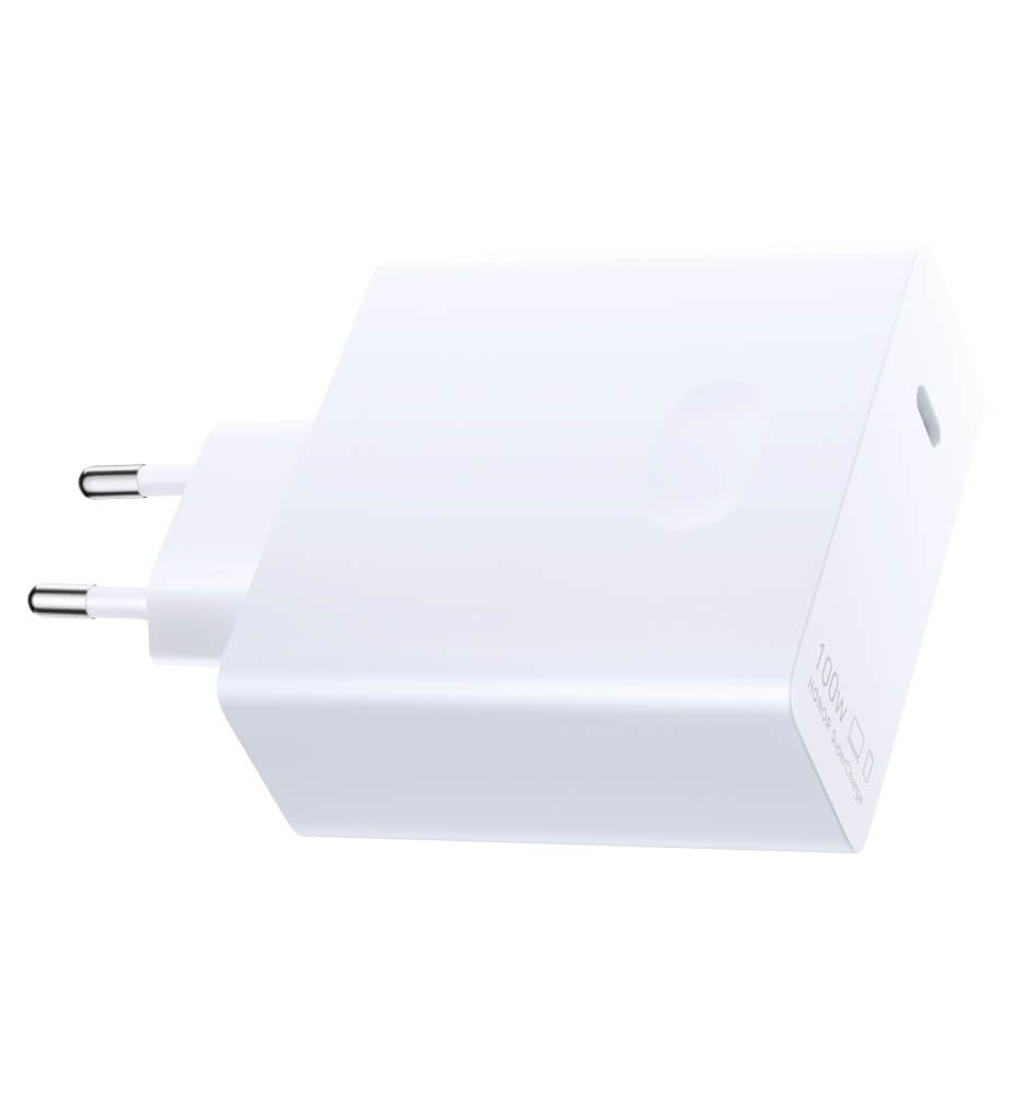 Оригинално Зарядно Honor Super Charge Power Adapter GaN 100W USB-C 220v, Бял (2)