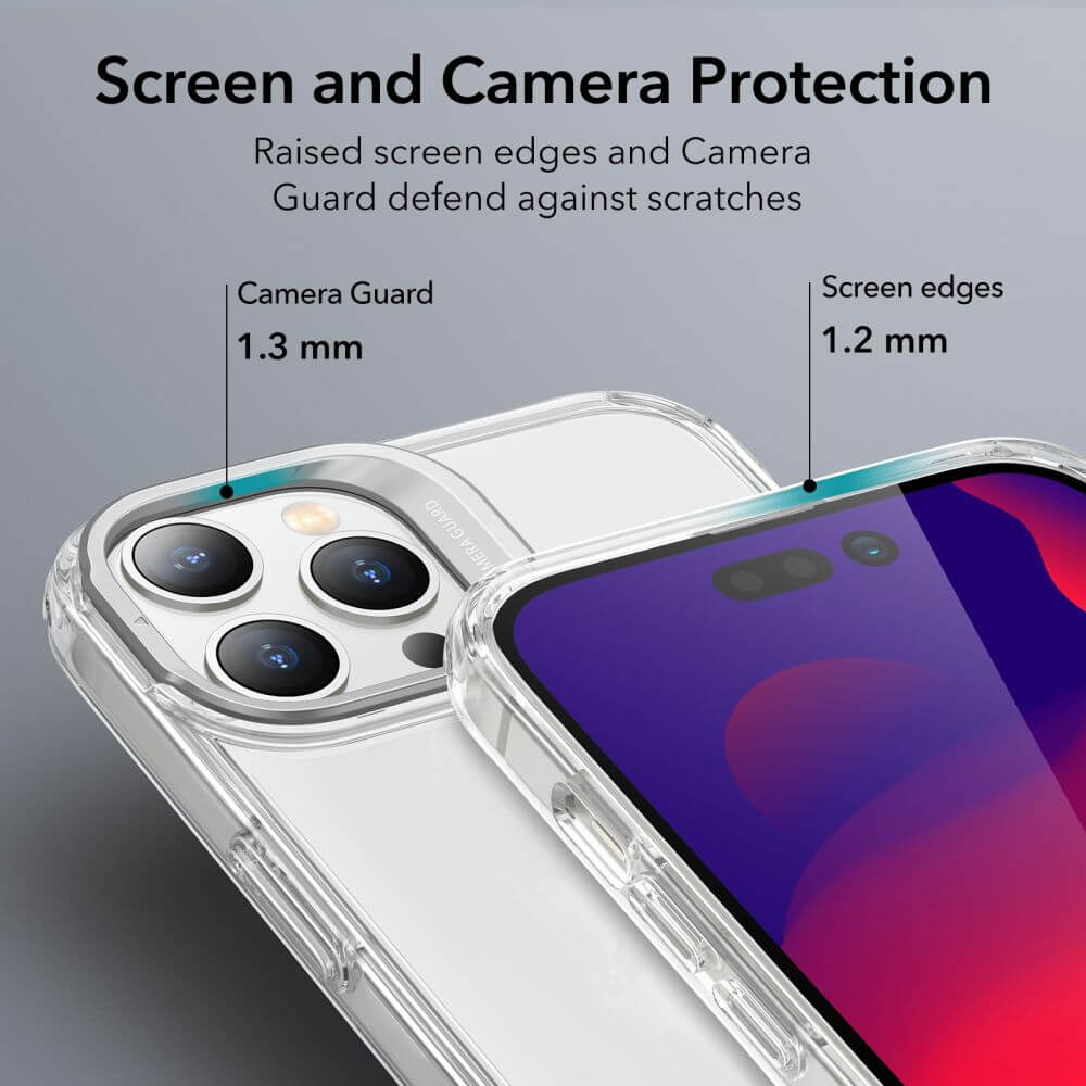Калъф за iPhone 14 Pro Max, ESR Classic Hybrid Kickstand Case, Прозрачен (6)