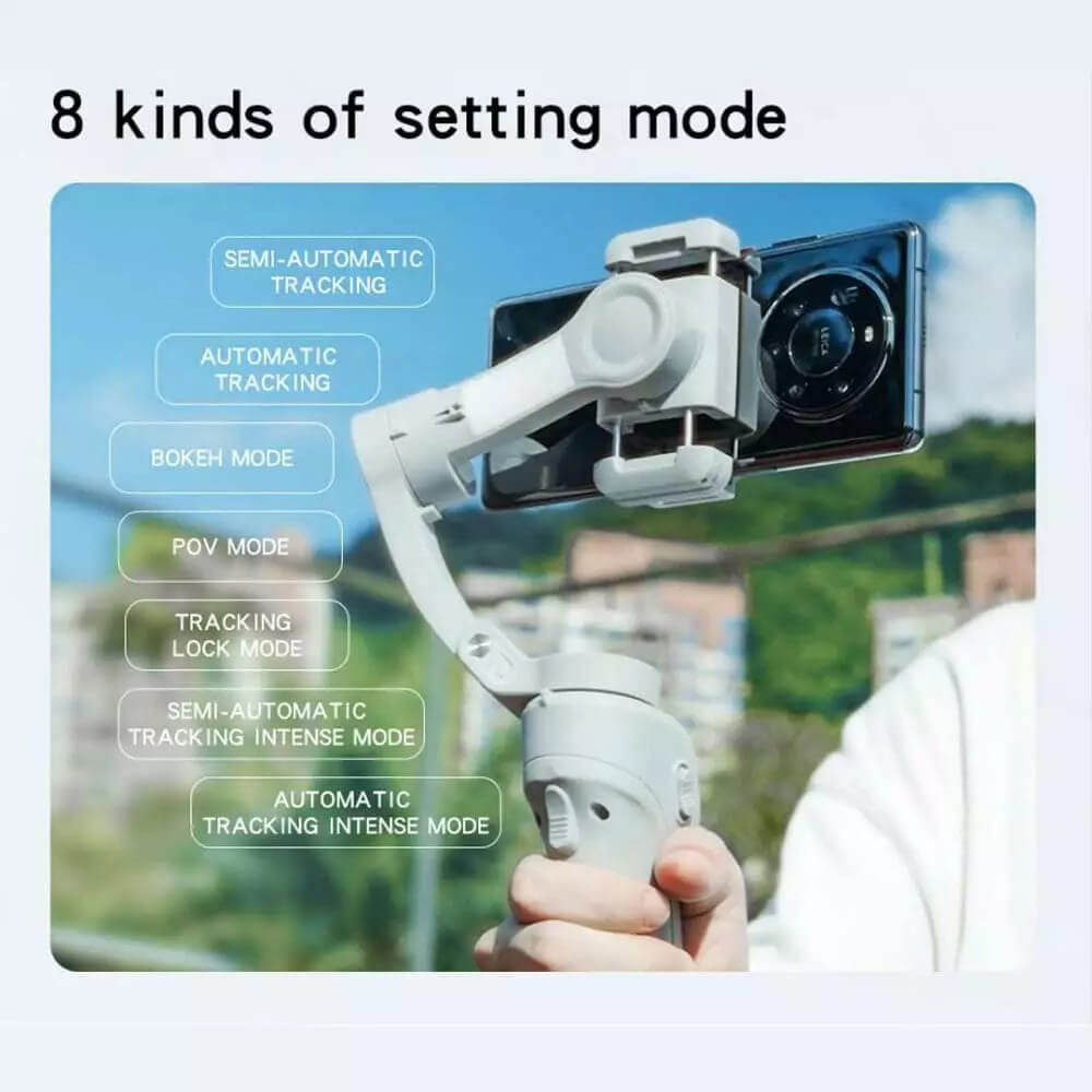 Видео Стабилизатор за Телефон, Yesido Gimbal Stabilizer 3-Axis, Сив (6)