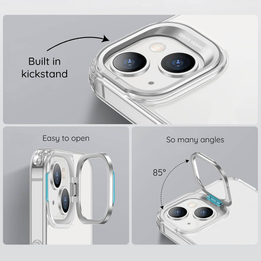 Калъф за iPhone 14 Pro Max, ESR Classic Hybrid Kickstand Case, Прозрачен (2)