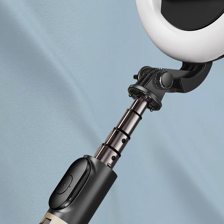 Блутут Статив с Осветление, Yesido Wireless Ring Light Tripod Selfie Stick, Черен (3)