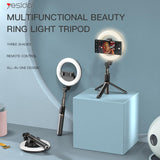 Блутут Статив с Осветление, Yesido Wireless Ring Light Tripod Selfie Stick, Черен (5)