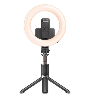 Блутут Статив с Осветление, Yesido Wireless Ring Light Tripod Selfie Stick, Черен