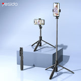 Блутут Статив, Yesido Wireless Selfie Stick-tripod Screw, Черен (4)