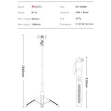 Блутут Статив, Yesido Wireless Selfie Stick-tripod Screw, Черен (8)