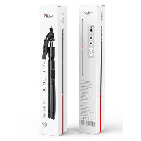 Блутут Статив, Yesido Wireless Selfie Stick-tripod Screw, Черен (9)