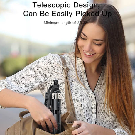 Блутут Статив, Yesido Wireless Selfie Stick-tripod Screw, Черен (6)