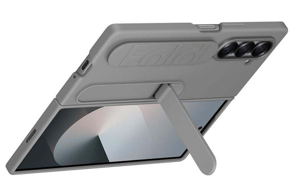 Оригинален Калъф с Дръжка за Samsung Z Fold 6, Silicone Case EF-MF956TJEGWW, Сив (2)