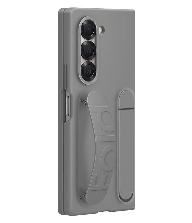 Оригинален Калъф с Дръжка за Samsung Z Fold 6, Silicone Case EF-MF956TJEGWW, Сив