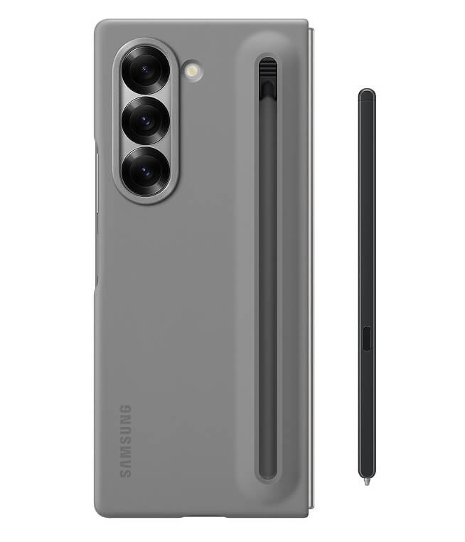 Оригинален Калъф с Писалка за Samsung Z Fold 6, Slim S Pen Case EF-OF95PCJEGWW, Сив