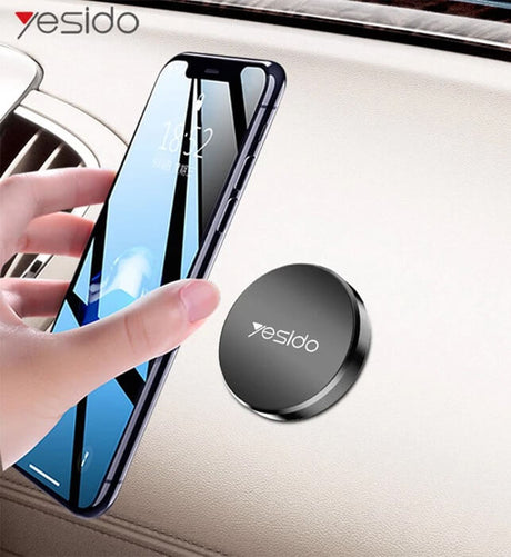 Стойка за Кола Магнитна, Yesido Car Holder, Черен (2)