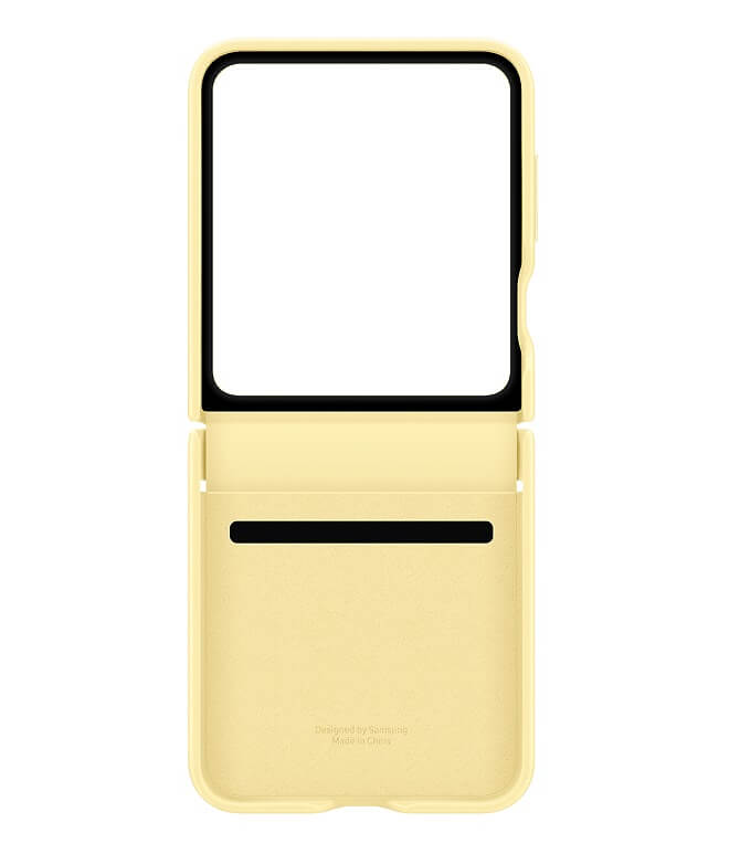 Оригинален Кожен Калъф Samsung Z Flip 7 FE/Z Flip 6, Kindsuit Case EF-VF741PYEGWW, Жълт (5)