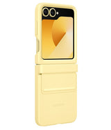 Оригинален Кожен Калъф Samsung Z Flip 7 FE/Z Flip 6, Kindsuit Case EF-VF741PYEGWW, Жълт