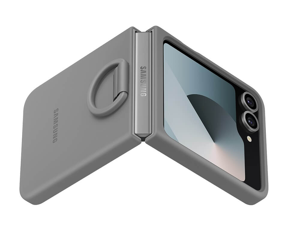 Оригинален Силиконов Калъф Samsung Z Flip 7 FE/Z Flip 6, Silicone Case EF-PF741TJEGWW, Сив (4)