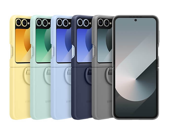 Оригинален Силиконов Калъф Samsung Z Flip 7 FE/Z Flip 6, Silicone Case EF-PF741TNEGWW, Тъмно Син (5)