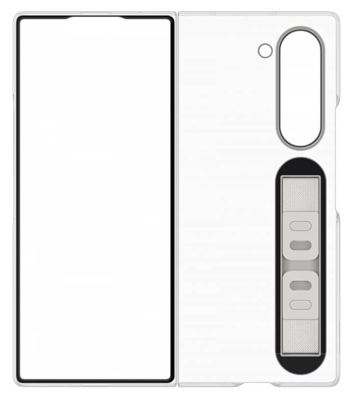 Оригинален Калъф с Дръжка за Samsung Z Fold 6, Clear Case EF-QF956CTEGWW, Прозрачен (4)