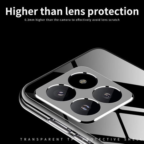 Силиконов Калъф за Xiaomi 14, GKK Clear TPU Case, Прозрачен (6)