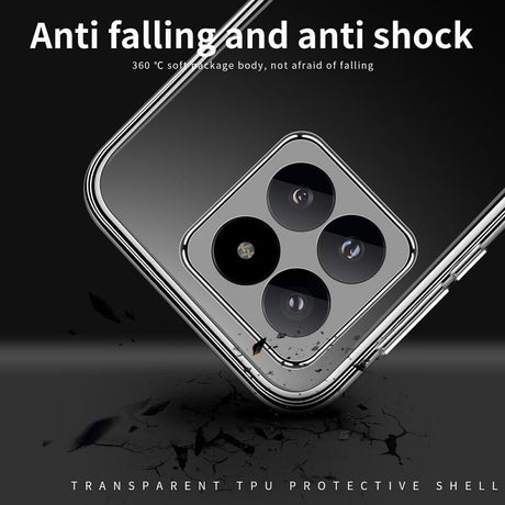 Силиконов Калъф за Xiaomi 14, GKK Clear TPU Case, Прозрачен (7)
