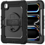 Калъф с Дръжка за iPad Pro 11 2025-2024, Tech-Protect Solid360 Case, Черен (3)
