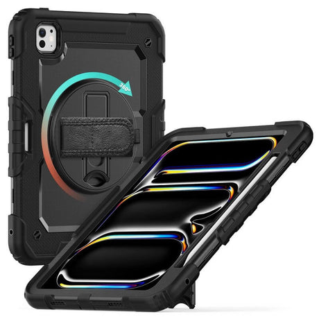 Калъф с Дръжка за iPad Pro 11 2025-2024, Tech-Protect Solid360 Case, Черен (2)