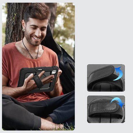 Калъф с Дръжка за iPad Pro 11 2025-2024, Tech-Protect Solid360 Case, Черен (8)