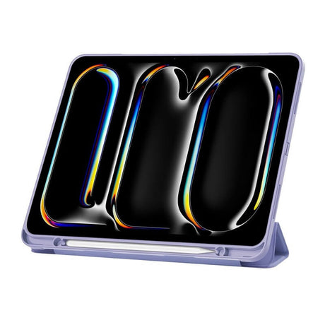 Защитен Калъф за Калъф за iPad Pro 13 2025-2024, Tech-Protect Trifold Slim Case, Лилав (4)