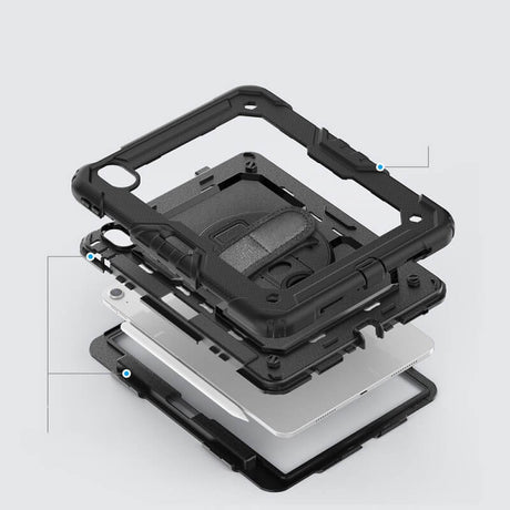 Калъф с Дръжка за iPad Air 11" 2026-2024, Tech-Protect Solid360 Case, Черен (5)