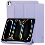 Защитен Калъф за Калъф за iPad Pro 13 2025-2024, Tech-Protect Trifold Slim Case, Лилав