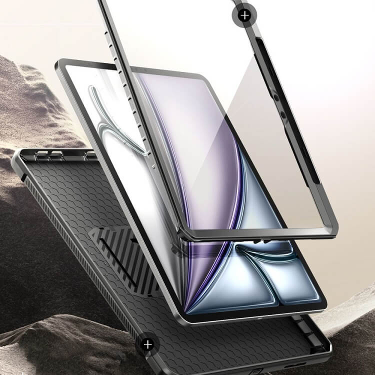 Противоударен Калъф за iPad Air 13" M4/ M3/ M2, Supcase Unicorn Beetle Pro Case, Черен (4)